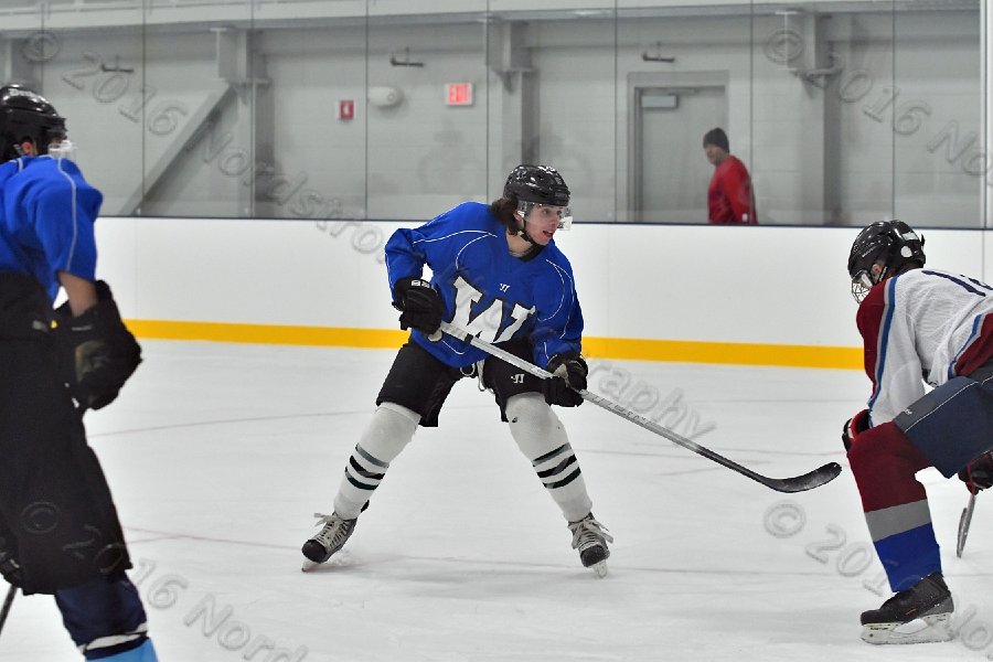 Wheaton College Men\'s Ice Hockey vs Middlesex Community College. - Photo By: KEITH NORDSTROM